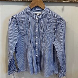 Alex Mill Blue and White Striped Blouse